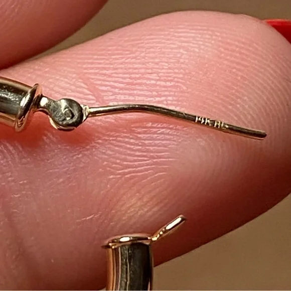 14K Yellow Gold Hoops